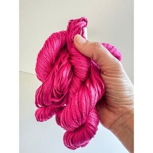 Lot 3 Berroco Glace Yarn Color 2518 Dye Lot 76 Rayon Viscose Pink 150g